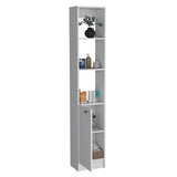 Parks Linen Bathroom Storage Cabinet with one Doors, Tall Bathroom Cabinet with 6 Shelves, for B070P188844