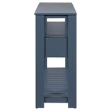 U_STYLE Modern Console Table Sofa Table for Living Room with 4 Drawers and 2 Shelves GL-N711P234484V
