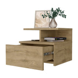 Macadamia 2-Tier Shelf Floating Nightstand B062P175811