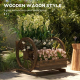 Wooden Planter Box, 3-Tier Raised Garden Bed,25" x 24" x 23" 00868963