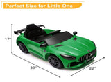 Dual Drive 12V 4.5Ah with 2.4G Remote Control Mercedes-Benz Sports Car Green 82901885