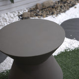 ZNTS Decorative Garden Conner Table,18.1" H Modern Heavy Duty Patio Sturdy Faux Terrazzo Accent Table W2734P194115