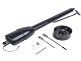 30" GM Steering Column Tilt Manual Floor Shift No Key w/ ADAPTER Hot Rod Black 74361842