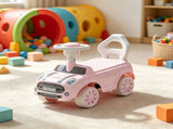 Foot-to-Floor Sliding Car for 18-36 Months, Pink Toddler Ride-On Toy with Horn & Anti-Over-Backwards 27885106