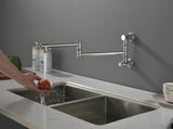 Wall mounted Filler Faucet, Modern Brass Filler Two-Attachment Wall Mount Folding Kitchen 66221013