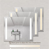 36 x 30 inch Medicine Cabinet with LED Vanity Mirror, Anti-Fog, Dimmable, Recessed or Surface Mount, W1738100836