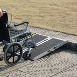 Portable Wheelchair Ramp, 3 ft 800 lbs Capacity, Non-Slip Aluminum Folding Threshold Ramp, Foldable T3342P362999