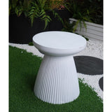 Decorative Garden End, 18.1" H Modern Heavy Duty Patio Sturdy Faux Terrazzo Accent Side W2734P194120