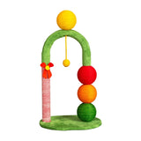 29in Cat Tree Tower with Sisal Scratcher Balls, Cute Holiday Scratching Post with Danging Ball for 67887340