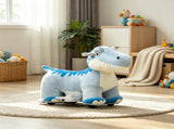 Blue 6V Electric Kids Ride On Animal Toy Tyrannosaurus Dinosaur with Music, Forward Movement for 65871283