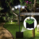 ZNTS 3-head Solar Lamp/Street Light /Outdoor Ready LED Lighting -AS （Prohibited by 04504598