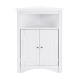 ZNTS sideboard cabinet,corner cabinet,Bathroom Floor Corner Cabinet with Doors and Shelves, Kitchen, 40200731