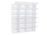 12-Tier Portable 72 Pair Shoe Rack Organizer 36 Grids Tower Shelf Storage Cabinet Stand Expandable 00409728