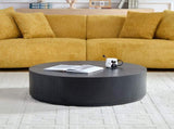 35.43 Inch Modern Round Coffee Table MDF Coffee Table for Living Room,Drum Center Table for W2582P389443