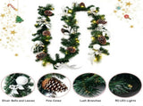 9 Feet Christmas Garland with LED Lights 67883191
