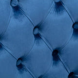 Modern, High-end Tufted Solid Wood Contemporary Velvet Upholstered Dining Chair with Wood Legs 93951433