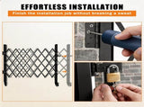 Foldable Security Gate, Expandable Safety Barrier with 360&deg Swivel Casters Lockable Design, 21487063