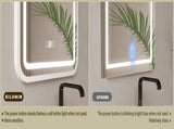Bathroom Vanity Mirror with Light for Wall Smart LED 3224 Frame Makeup Mirror for Over Sink 84595841