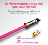 Color Barbell Bar Plates 4Ft Solid Iron Fitness Weightlifting 32707088