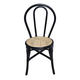 ZNTS Set of 2, 15.5x20.5x35.5" Black Rattan Dining Chair W2078P251032