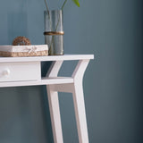 Modern Console with One Drawer - White B107131403