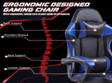 Video Game Chairs for Adults, PU Leather Gaming Chair with Footrest, 360&degSwivel Adjustable Lumbar 91466182