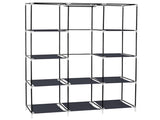 67" Portable Closet Organizer Wardrobe Storage Organizer with 10 Shelves Quick and Easy to Assemble 09015276