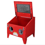 ZNTS 40 Gallon Bench Top Air Sandblasting Cabinet Sandblaster Abrasive Blast Large Cabinet with Gun and 4 42974085