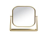 Round Edge Tabletop Easel Mirror with a Modern Gold Finish Vanity Mirror 7" x 5" 48388715