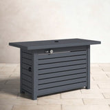 Steel Propane/Natural Gas Outdoor Fire Pit Table with Lid B120142329