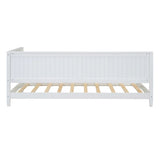 Twin Size Wood Daybed/Sofa Bed, White WF297689AAK