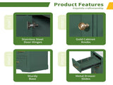 36" Bathroom Vanity without Sink, Cabinet Base Only, Six Drawers, Multi-Functional Drawer Divider, WF307973AAF