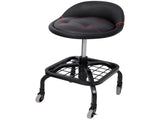 Rolling Padded Shop Seat with Wheels, Adjustable Height Mechanic Stool for Garage, Workshop, Home W465P327703