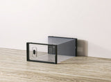 6-Piece Medium Black Plastic Mesh Shoe Box Set - 33x23x14cm, Modular Design for Home Storage 80828150