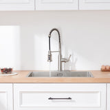 Modern Touchless Infrared Sensor Kitchen Faucet Sleek Stainless Steel Hands-Free Design for T3609P347455