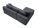 94.5" Cloud Modular Sectional Sofa Couch with L-Shape Chaise,Modern Minimalist Upholstered Couches W5515P479903