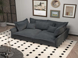 90.55" Modern Comfy Upholstered Sofa Cloud Couch, Deep Seat Couches with Multiple Large Soft W1885P246363