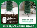 240*40*260cm 1860 Branches PVC Christmas Arch Holiday Arch Decoration Green 47929880