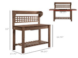 Garden Work BenchOpen Shelf Storage 40281989