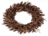 24" Pre-Lit Christmas Wreath - 35 Warm White LEDs6 Pine Cones, 105 Branch Tips 32688363