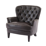 Mirod Vintage-Inspired Upholstered Lounge Chair with Nailhead Trim ,Solid Wood Legs for Stability N760P253374B