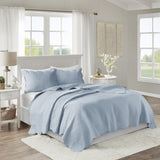 Full/Queen 3 Piece Reversible Scalloped Edge Quilt Set B035129069