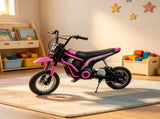 Pink 24V 350W Kids Dirt Bike Electric Motorized, 15 MPH Top Speed, Twist Grip Throttle 12266567