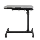 ZNTS Four-Wheel Multifunctional Flat Surface Lifting Computer Desk Black 12535669