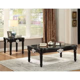 Black End Table with Turned Legs B062P189193