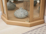 Lighted Corner Curio Cabinet - Display Case for Living Room, Antique Collectibles, Wine & Bar Glass W1758P300104