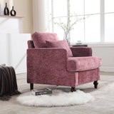 COOLMORE Wood Frame Armchair, Modern Accent Chair Lounge Chair for Living Room,Tufted Club Chair, W395P151906