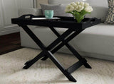 Wooden End Table, Modern Style Sofa Side Table with X-Leg Design and Two Shelves, Gray 96407881