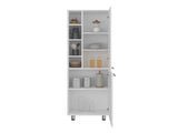 Kitchen Pantry 80.30" H 2 Doors, 9 Shelves, 4 Legs, White - Kitchen B097P395877