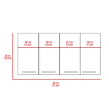 120 Wall Cabinet, Four Doors, Two Cabinets, Two Shelves -Black B20091817